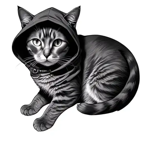 Cat With A Hood