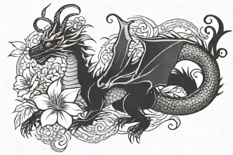 Flowers Dragon