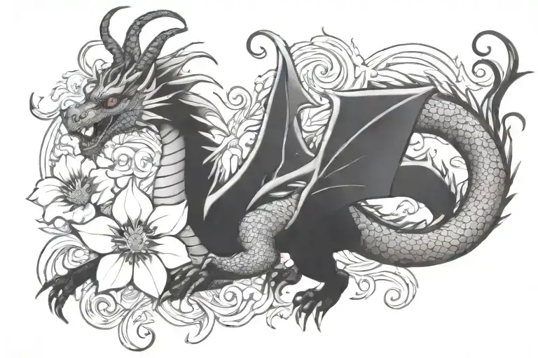 Flowers Dragon