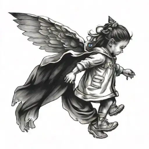 Tattoo For Daughter Shadow Walking