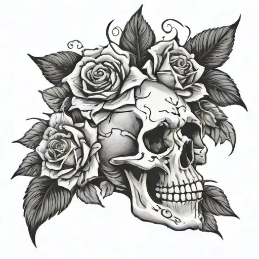 Skull And Roses