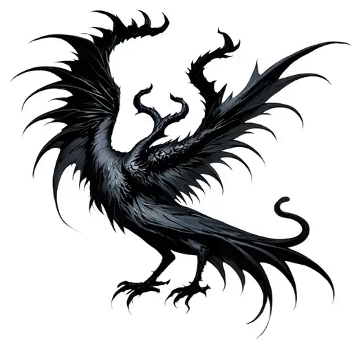 Maleficent Phoenix Line Work