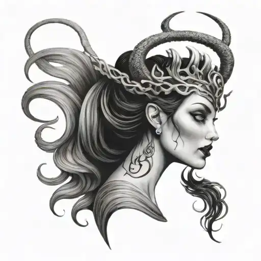 Medusa And Maleficent Goth Combination