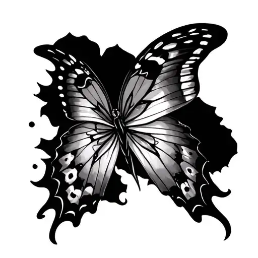 Night Butterfly And Werfront And Wicca Wedding Triquar