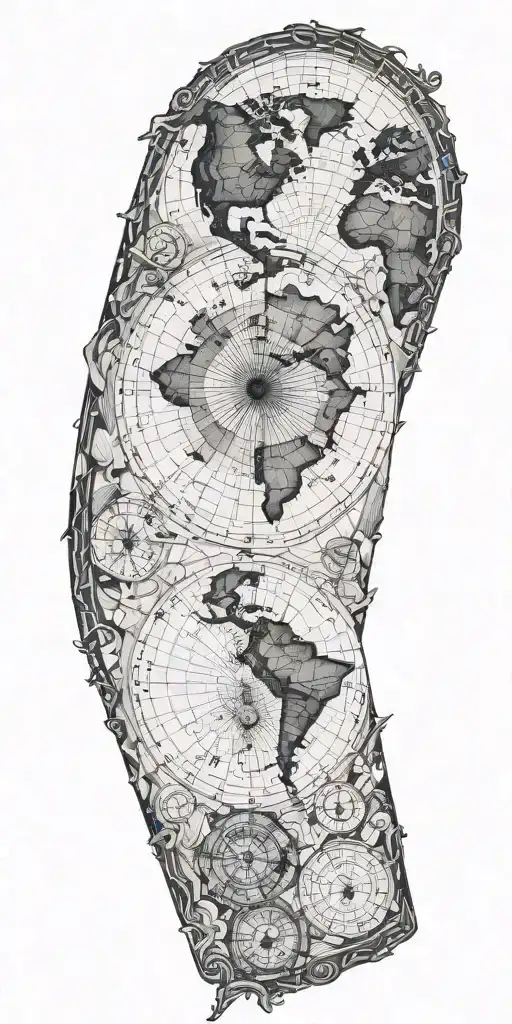 Large Geographical Map
