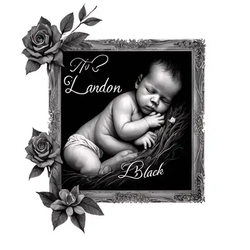 Memorial For A Deceased Baby Son Named Landon