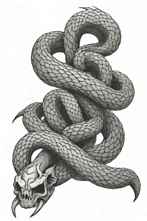 Fallen Angel Snake Wrapped