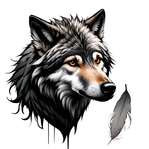 Wolf Inside A Feather