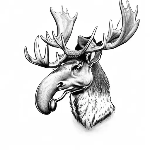Moosehead Wearing Beanie With Nose Ring & Gauges