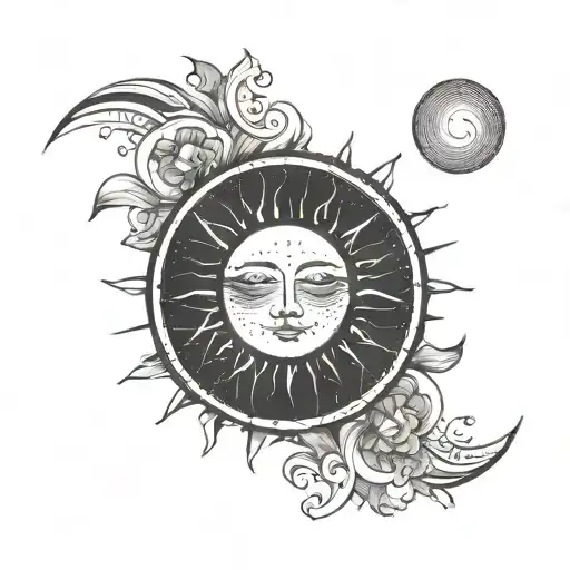 Half Moon Half Sun Minimalist