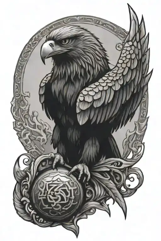 Perun Slavic God Thunder War Masculinity Dominance Hammer Eagle Strength