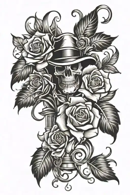 Gangster Forearm Tattoo Design