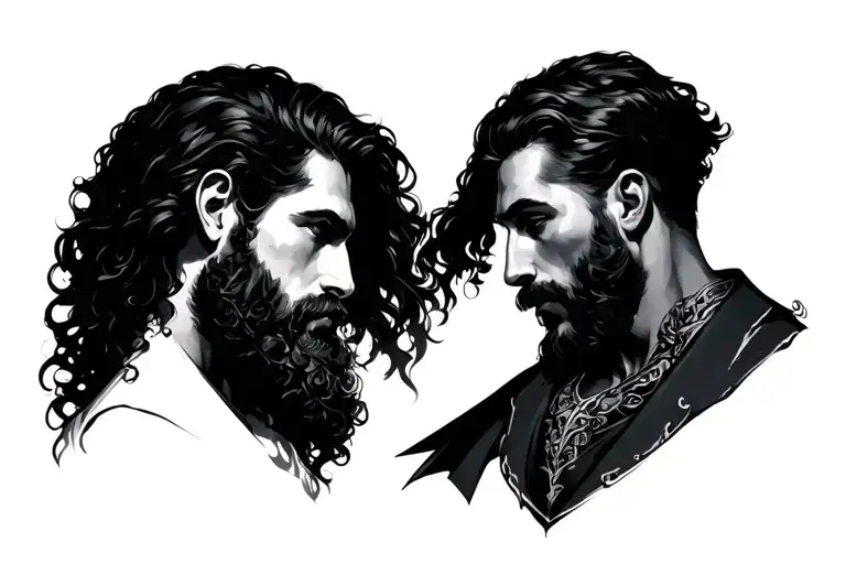 Matthieu And Christian Cross