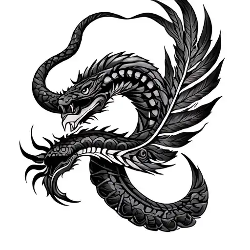 Aztec Feathered Serpent