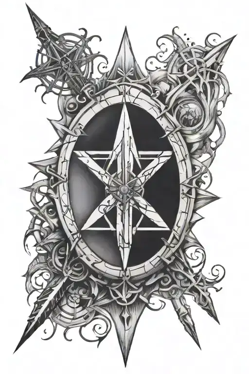 Rune Of Protection And Compass