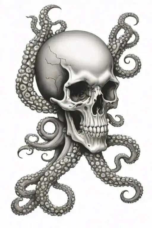 Octopus Skull And Tentacles