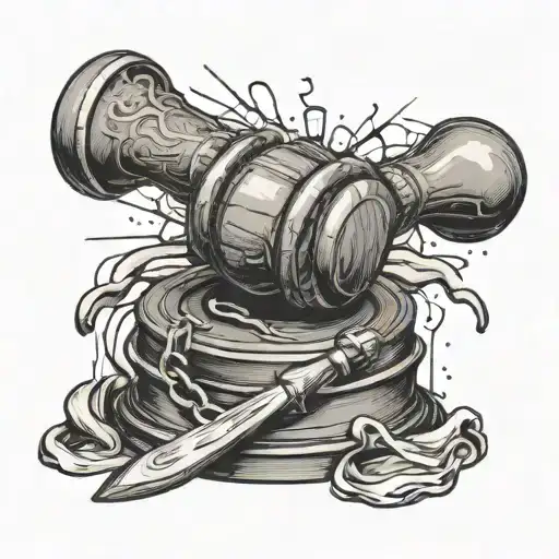 Judge's Gavel Broken In Half