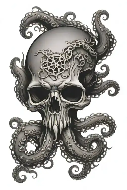 Octopus Skull And Tentacles
