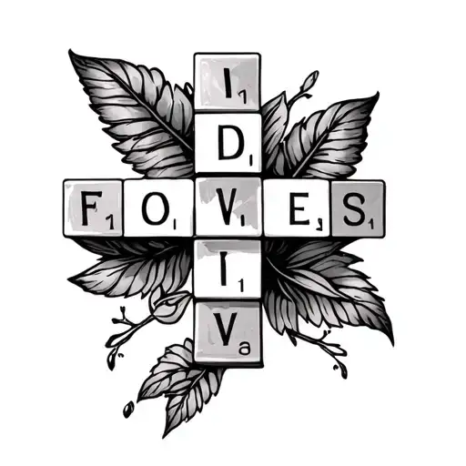 Cross Word But Dates Tatoo