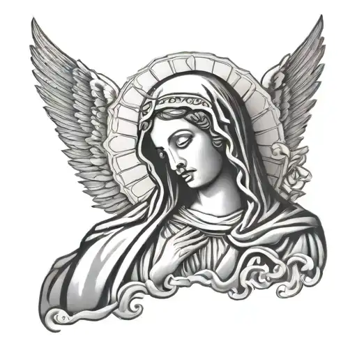 Virgin Mary Graffiti