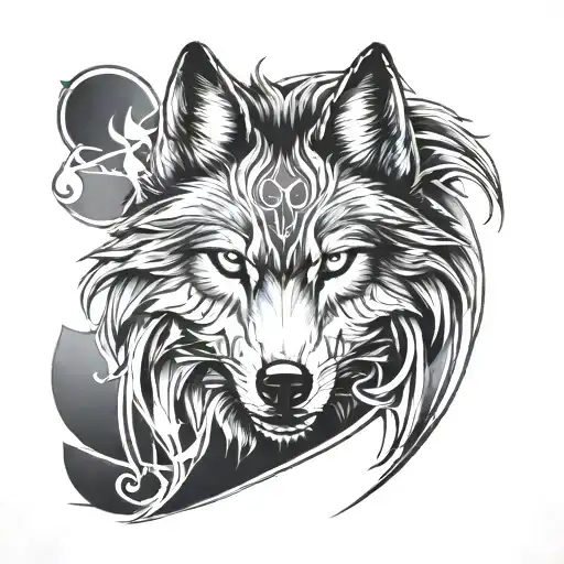 Wolf And Gemini Symbol