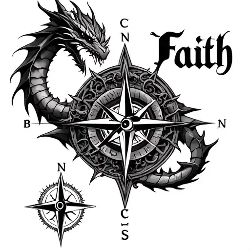 Dragon And Scorpion And Compass And The Word Faith
