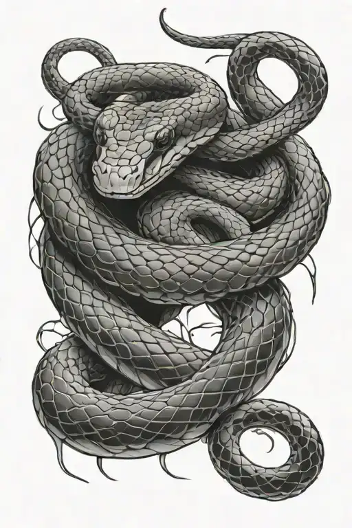 Snake Wrapped