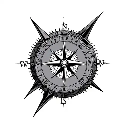 Money And Time Compass Rose