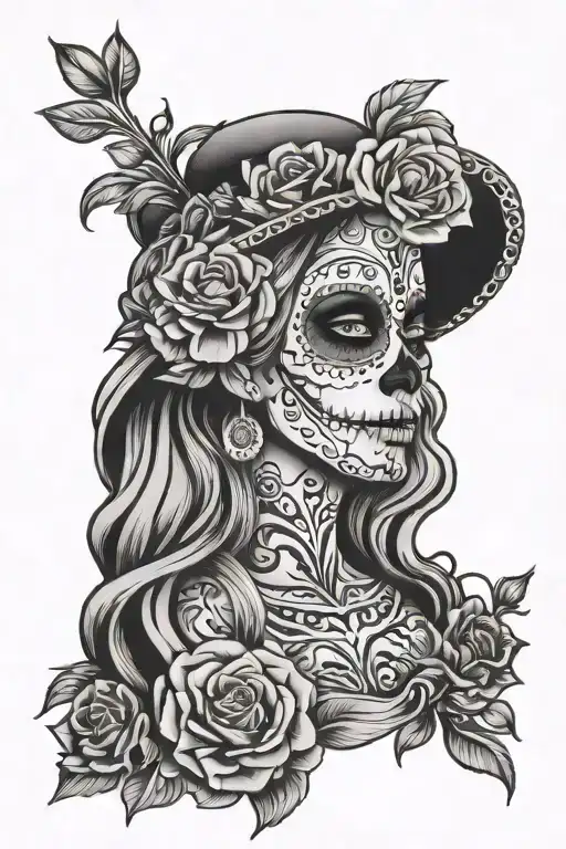 Day Of The Dead Mary Cross