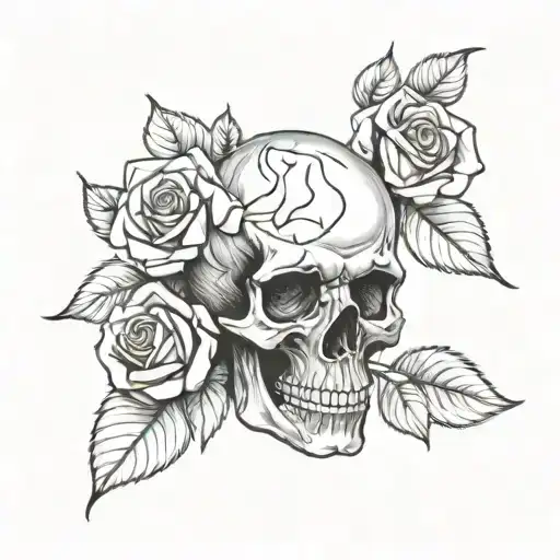 Skull And Roses