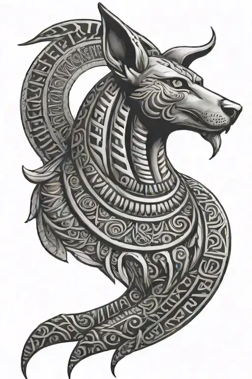 Anubis Egyptian God Symbol In Alchemy