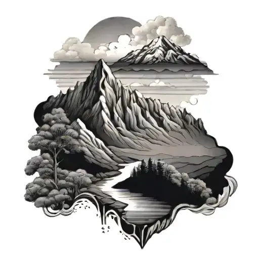 New Zealand Mountain Landscape