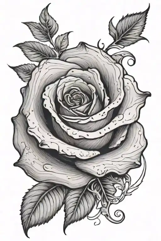 A Rose With The Numbers 974