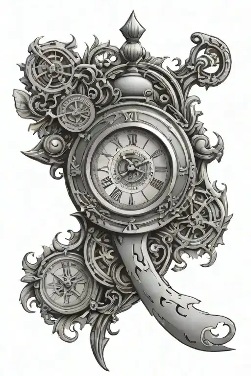 Clock Disassemble Roman Numeral Clock