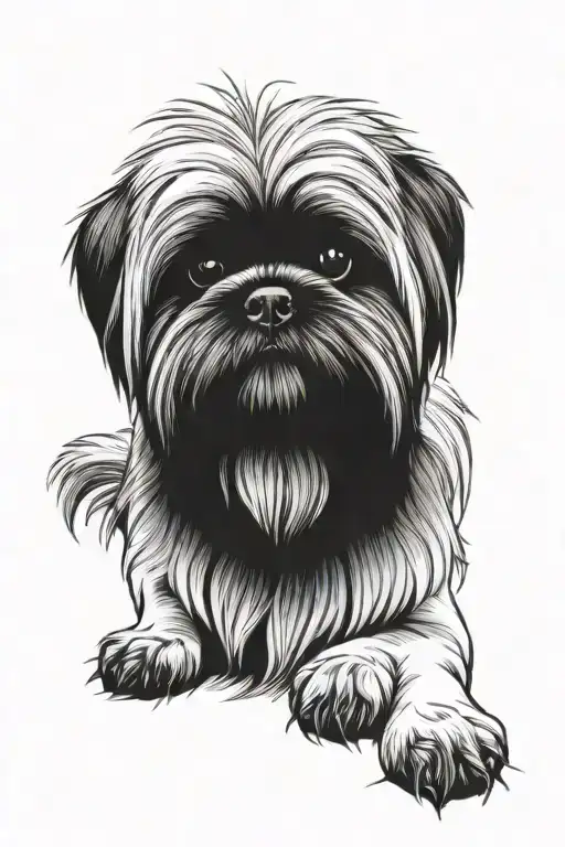 Shih Tzu Transformed Into A Lion Face