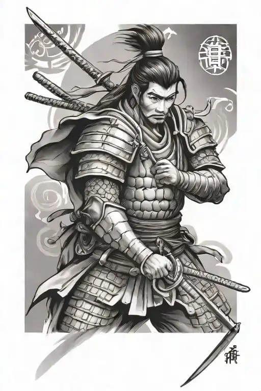 Stoic Samurai Warrior