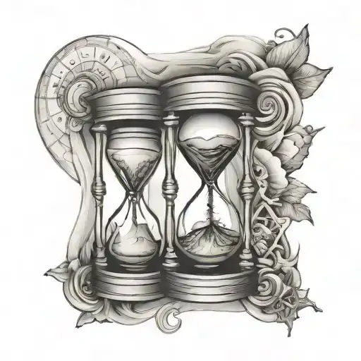 Hourglass And Compass