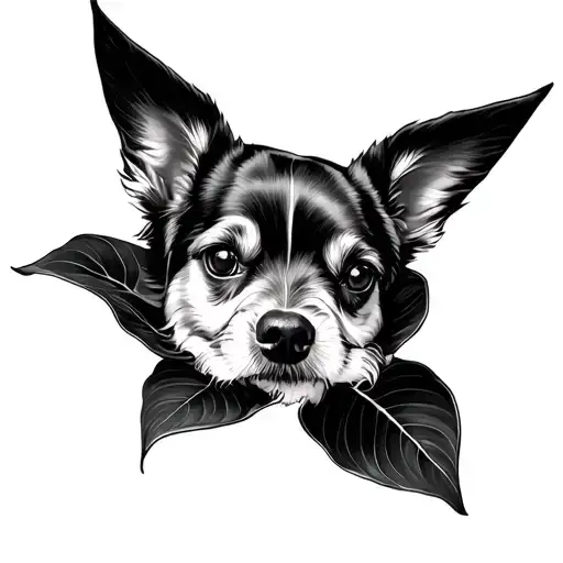 Hosta With Dog Ears Sticking Out