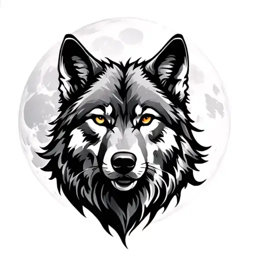 Wolf Moon Fire Lightening