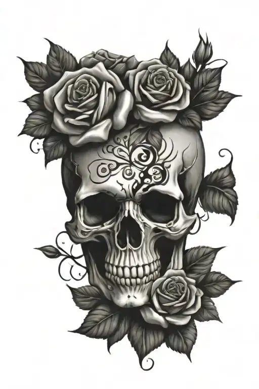 Skull And Roses