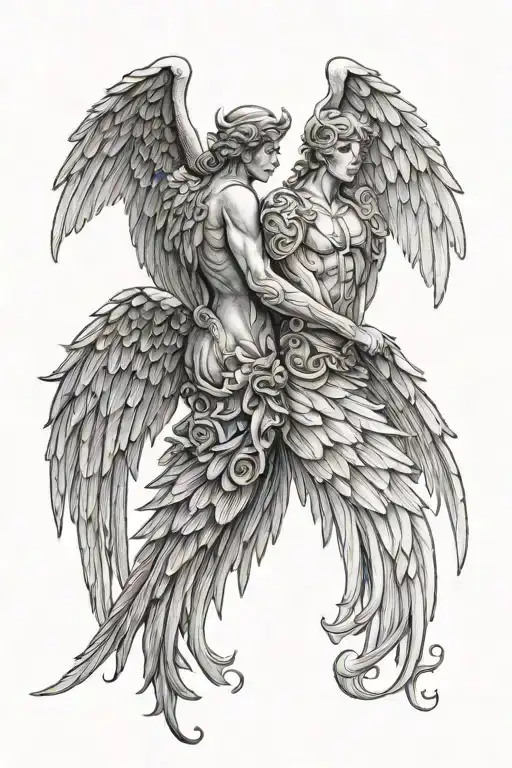 Angel And Devil Wings