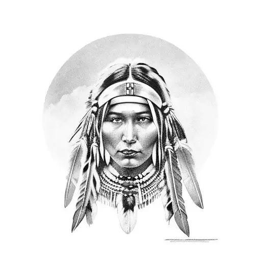 Native American Pin Up