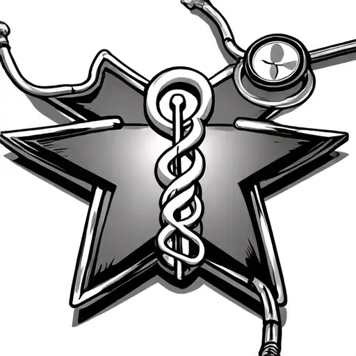Stethoscope And Star Of Life