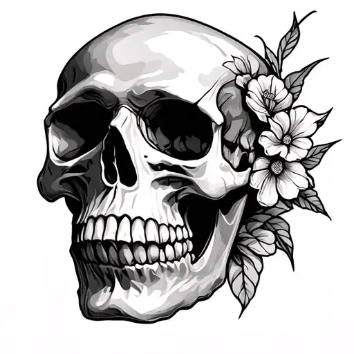 Skull And Digital Art