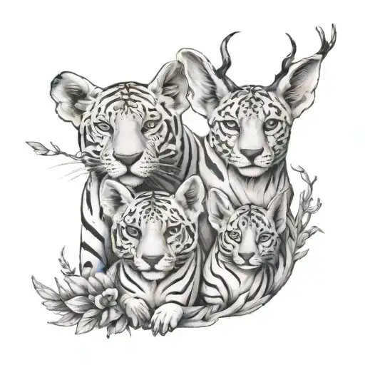 Animal Family With Quote