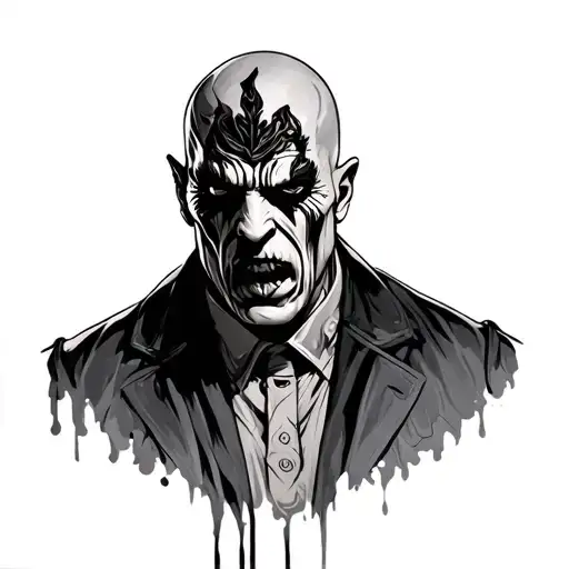 Man With Evil Shadow