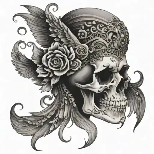 Gypsy Phoenix Skull