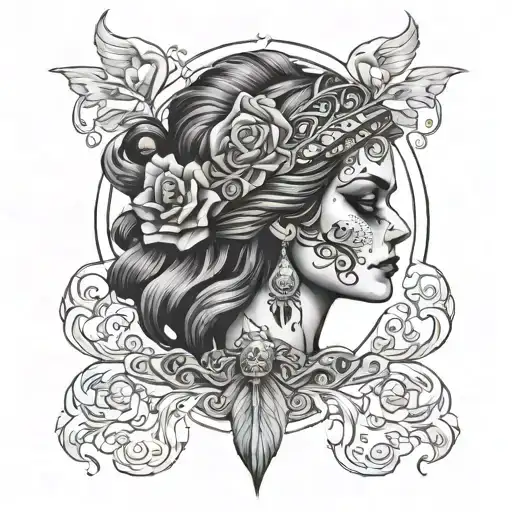 Gypsy Phoenix Skull Woman