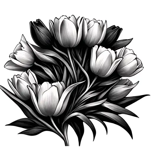 Silverstone Race Circuit Map With Tulips Black And Grey