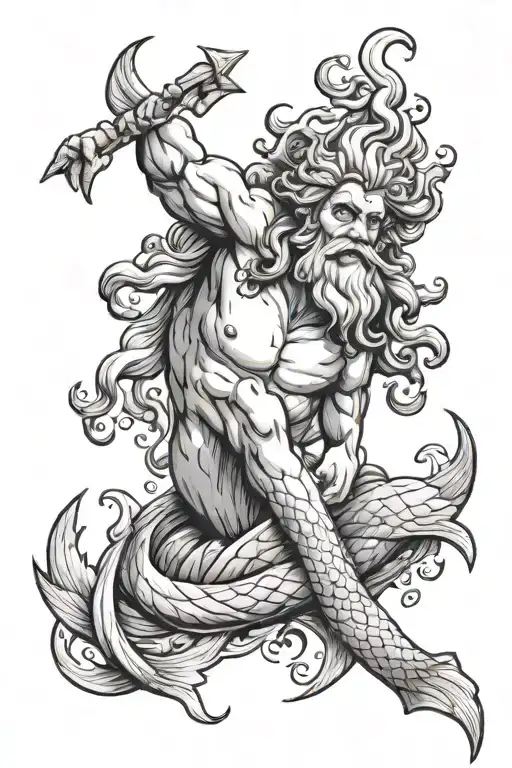 Zeus As A Mermaid